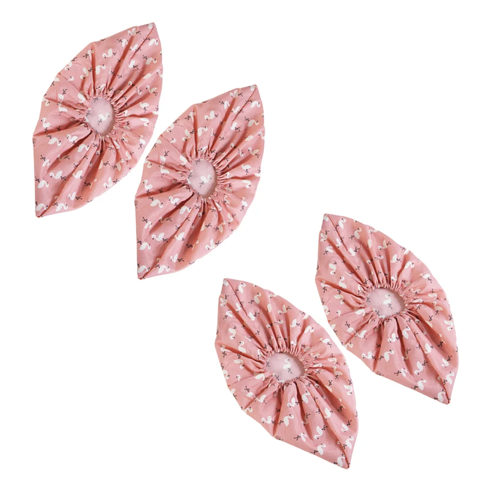 

2 Pairs of Indoor Non-Slip Simple Wearproof Thickened Shoe Covers for Home