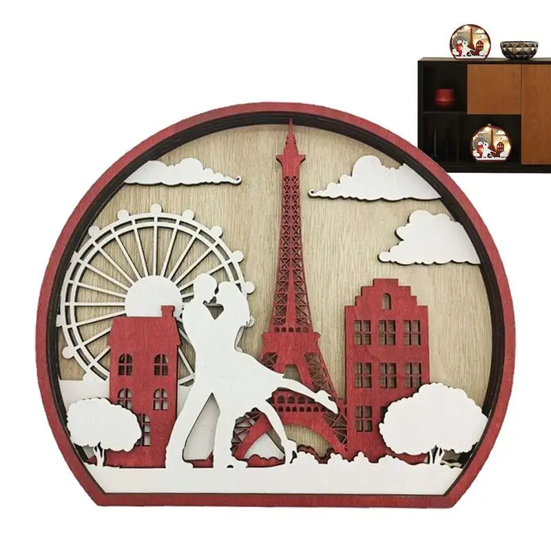 

Скульптура на годовщину свадьбы, День Святого Валентина, деревянный декор стола, деревянное украшение для дома, офисные настольные спальни