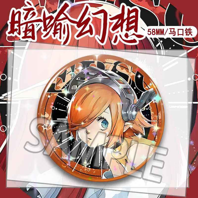 58 мм Metaphor Refantazio аниме игра металлический значок мультфильм рюкзак косплэй