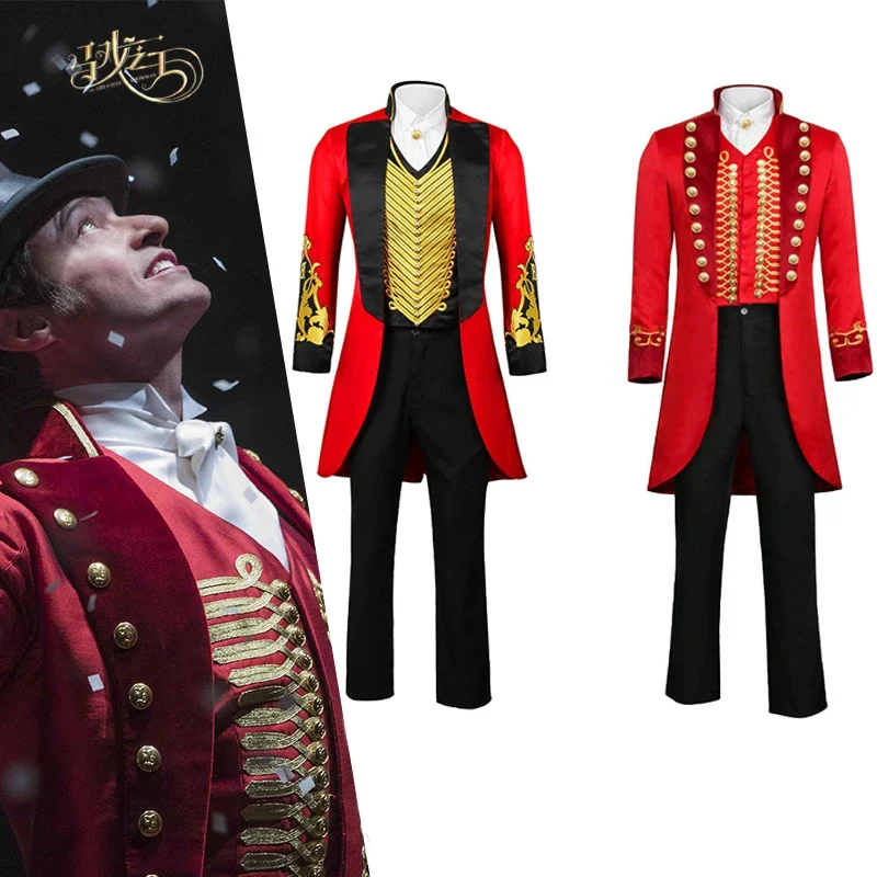 Мужской костюм для косплея The Greatest Showman P.T. Barum хуга Джекмана пальто рубашка брюки
