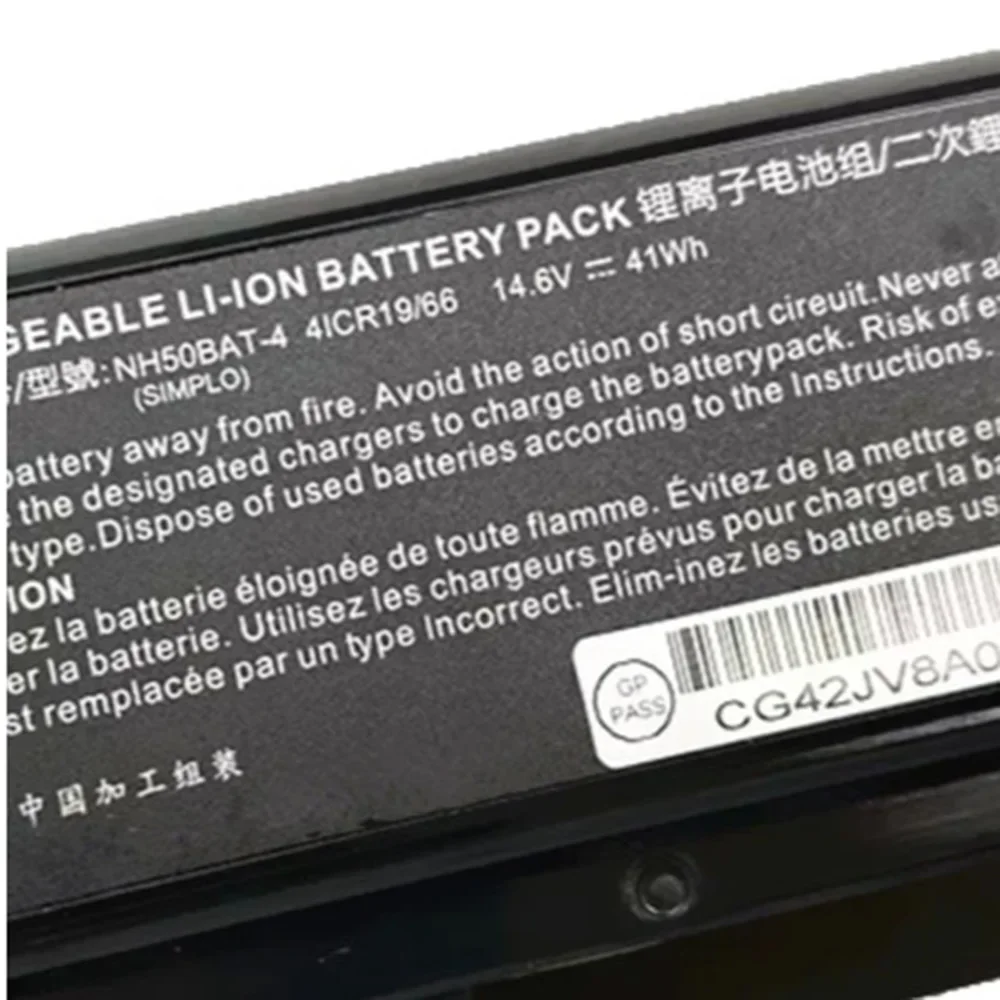 14 6 В 41WH 48 96WH NH50BAT-4 аккумулятор для Clevo NH70RAQ NH55EDQ NH50RA NH55RCQ NH58RDQ NH70RHQ NH58RCQ machenike T58 NP6875
