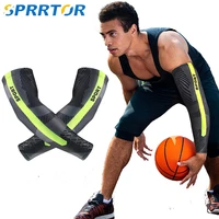 1pair sports compression arm sleeves for menwomen uv protection elbow sleeve basketball elbow pad cycling running arm warmer