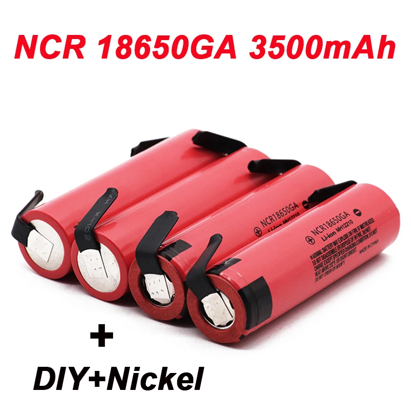 

Free Shipping Rechargeable Lithium Battery 100% Original Battery 18650 NCR18650GA 3.7V 3500 MAh Flashlight Nickel DIY Battery