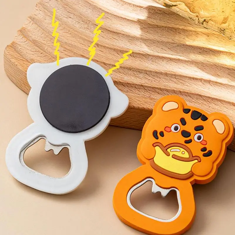 

Magnetic Opener Magnet Refrigerator Sticker Cute Fridge Magnet Beer Opener Labor-Saving Household Magnet Bottle Opener Magnetic