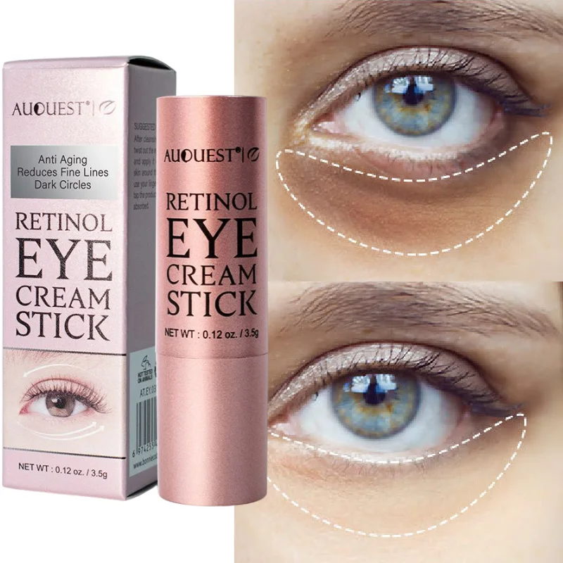 

Retinol Eye Cream Stick Anti-Wrinkle Reduce Fine Lines Anti-Puffiness Eliminate Dark Circles Anti-Aging Serum Hydration Eye Care