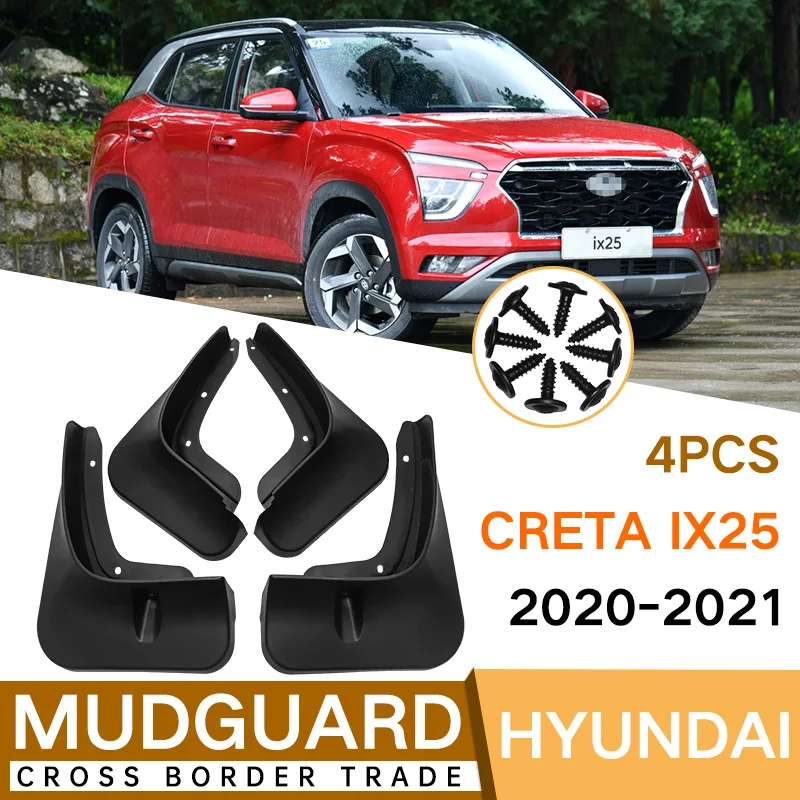 

Mud Flaps For Hyundai Creta ix25 2020-2021 MudFlaps Front Rear Fender Car Accessories
