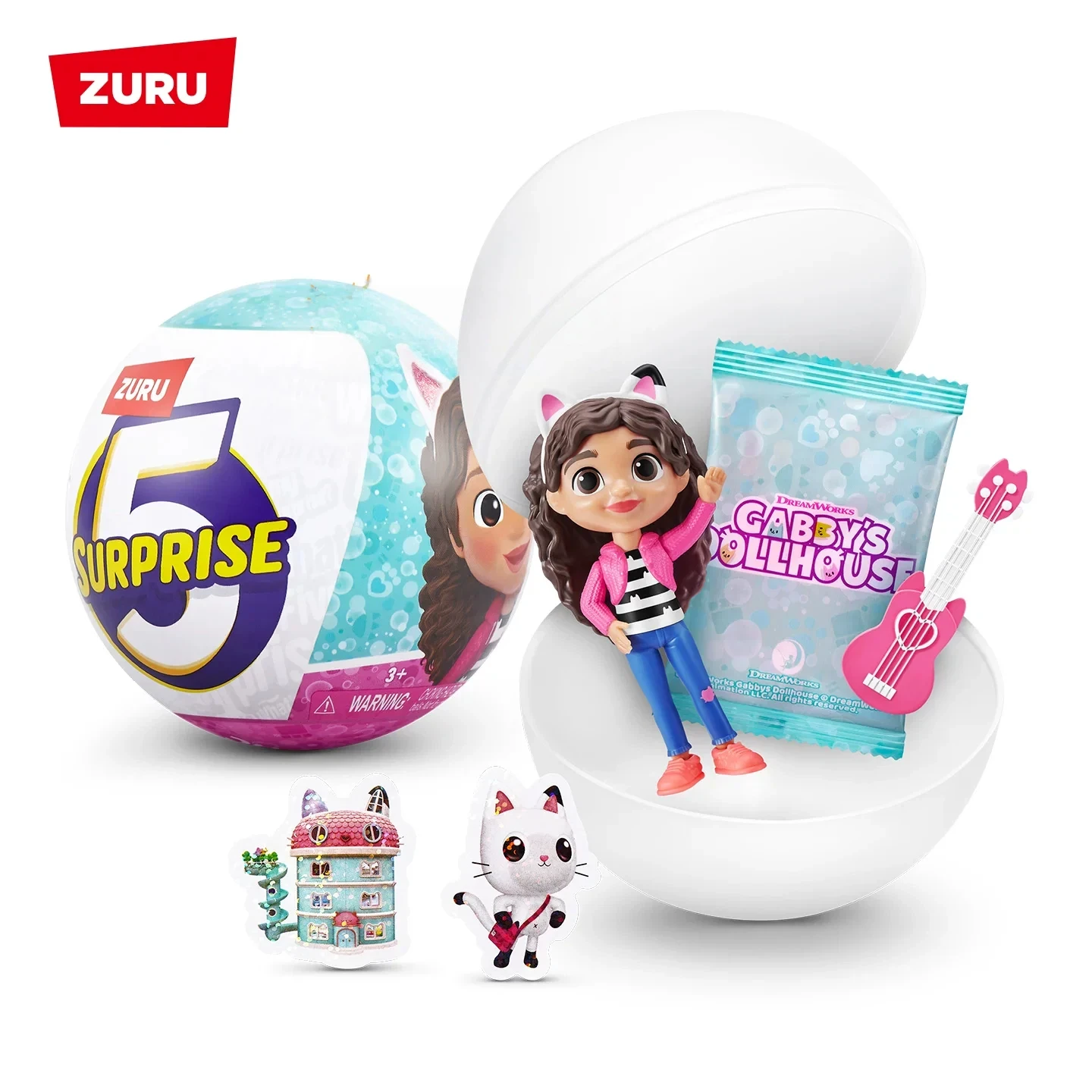 Фото Zuru 5 Surprise Gabby’s Dollhouse Blind Ball Netflix Dreamworks Набор миниатюрных фигурок Коллекционная диорама-украшение для любителей хобби №5