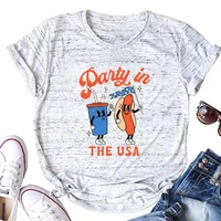 party in the usa distressed t shirt prints patriot graphic tees women 4th of july shirt classic 4th of july shirts usa tops