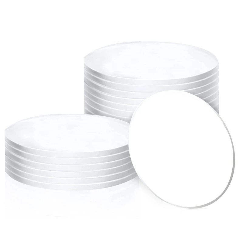 

16 шт. акриловые круглые заготовки, 4 дюйма круглые диски, 0,08 дюйма толстые акриловые листы знак для картины рамка картина «сделай сам» ремесл...