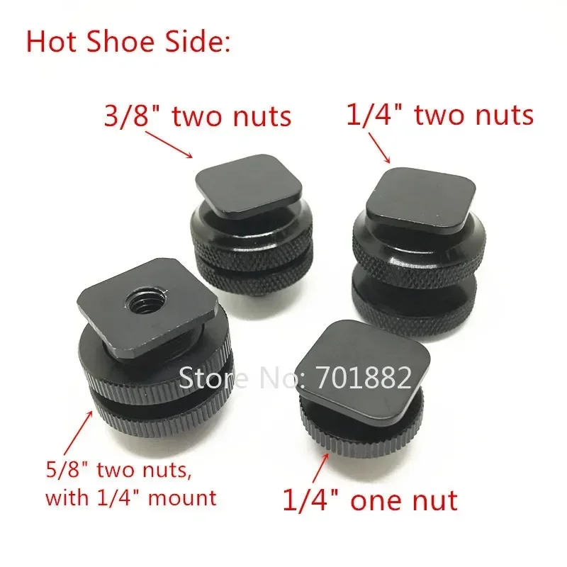 5/8 3/8 1/4 двойные гайки штатив винт к вспышке фотовспышка конвертер для DSLR SLR