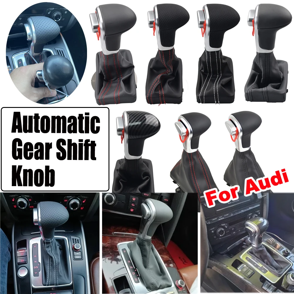 Фото Новый для Audi A6 C6 A4 B8 A5 Q5 2009-2014 Автомобильный рычаг переключения передач, ручка переключения передач, чехол, ручка переключения передач 4G1 713 139 №2