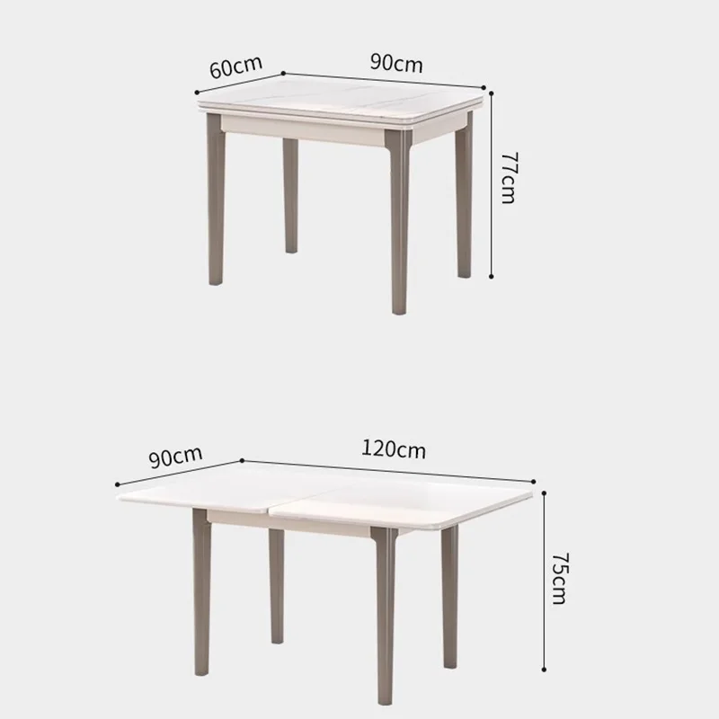 Фото # Изысканный уникальный обеденный стол премиум-класса в скандинавском стиле, элегантный и модный, раздвижной, для столовой, мебель для столовой №3