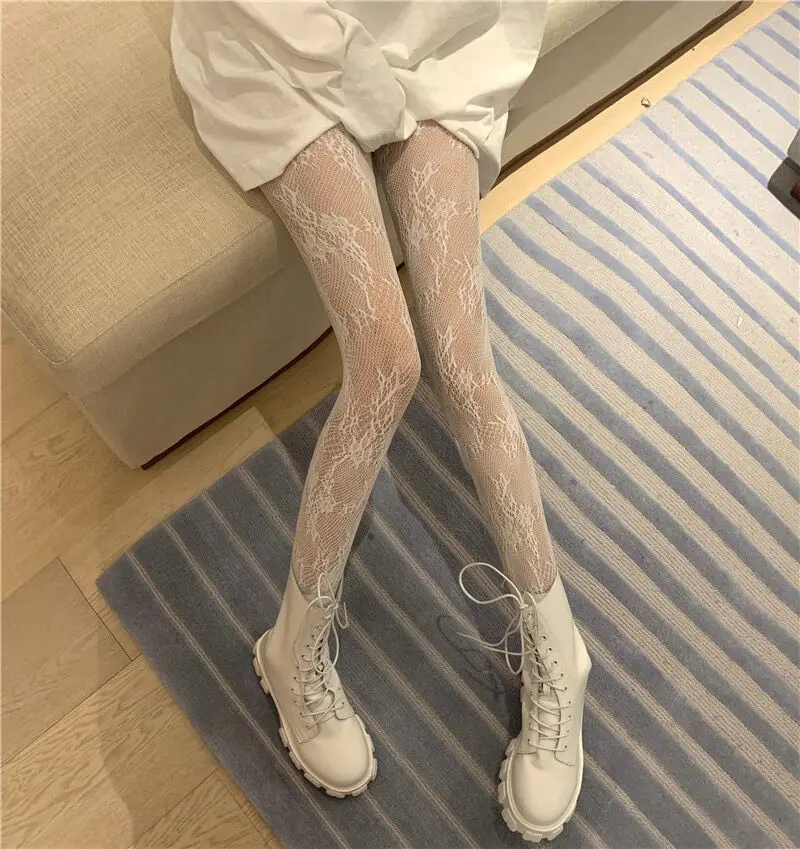 Горячая Распродажа сексуальные женские длинные чулки в сеточку сетчатые