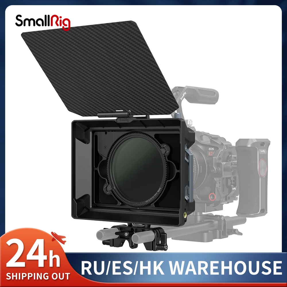 

SMALLRIG Matte Box Star-Trail Lightweight Multifunctional Modular VND Kit with 95mm VND Filter Kit,Filter Frame,15MM LWS Support