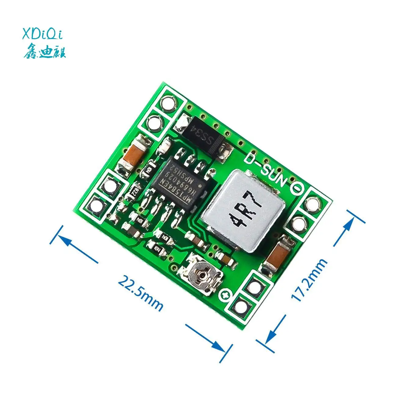 

10pcs/lot Ultra-Small Size DC-DC Step Down Power Supply Module MP1584EN 3A Adjustable Buck Converter for Arduino Replace LM2596