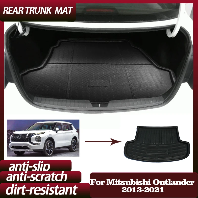Задний коврик в багажник автомобиля для Mitsubishi Outlander 3 PHEV 5 комплектов 2013 ~ 2021 год
