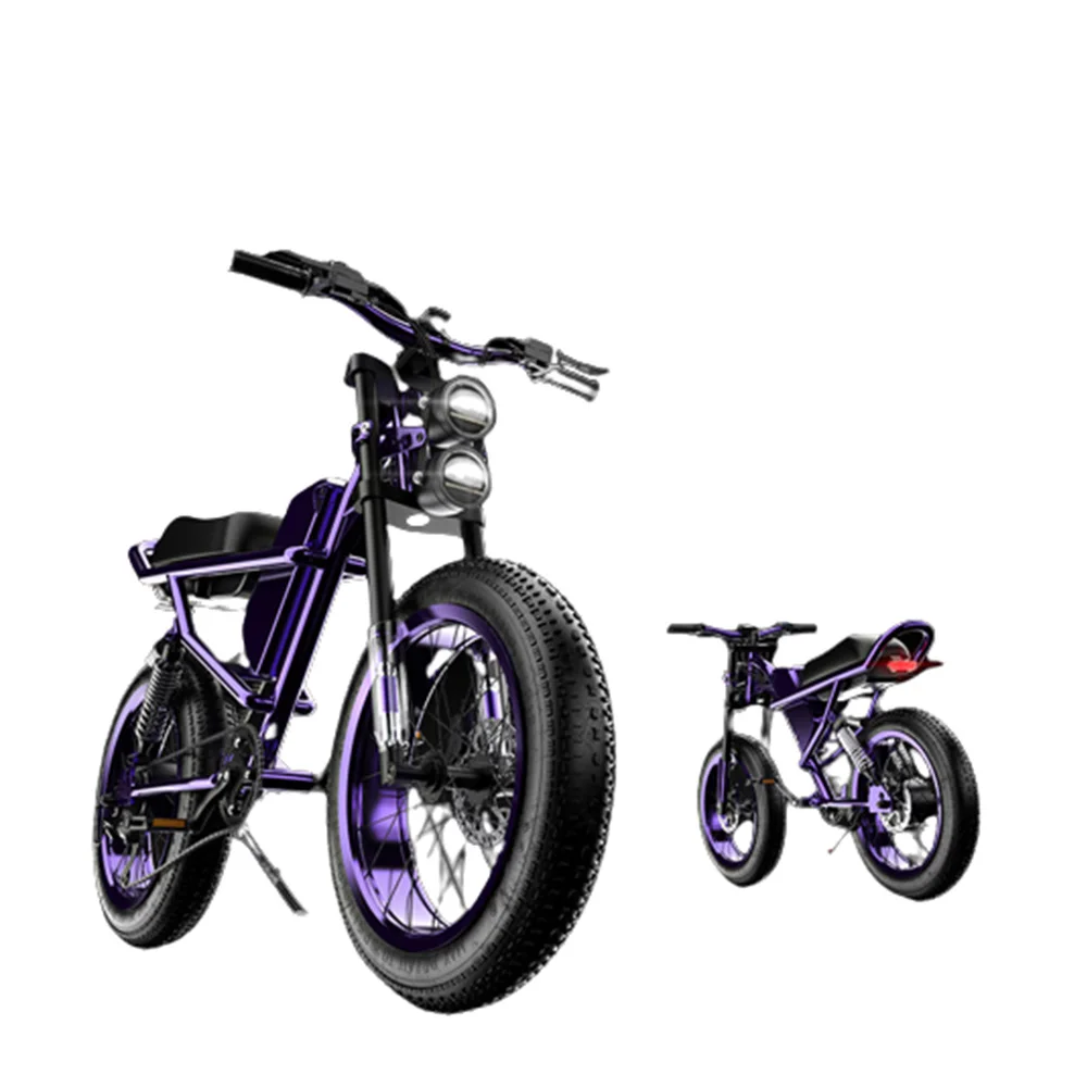 

48V25Ah Lithium Battery Electric Bike20 Inch Aluminum Alloy Mountain Bicycle With Front And Rear Disc Brakes Cross-Country