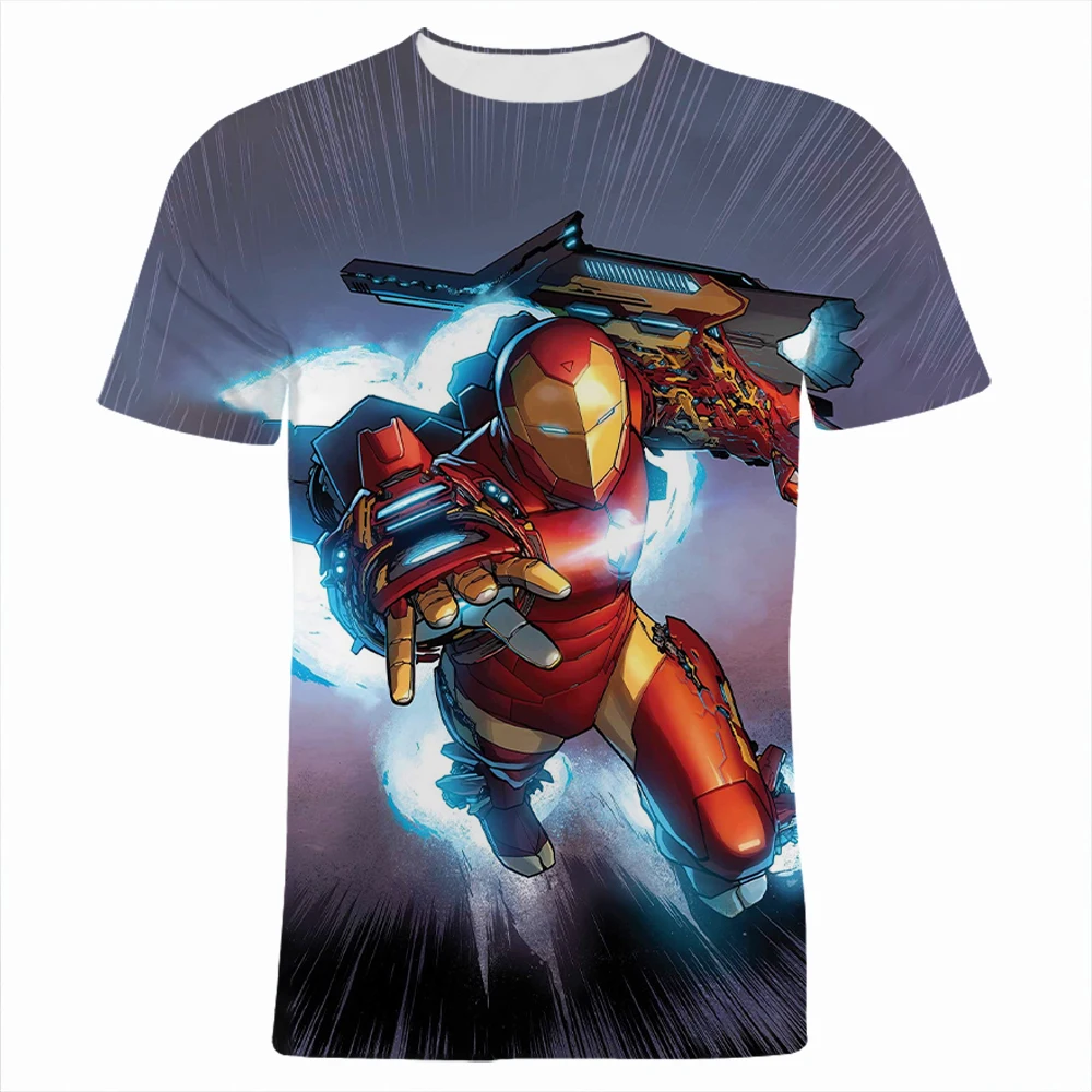 Футболка Мужская/женская с 3D-принтом Железного человека забавная модная уличная