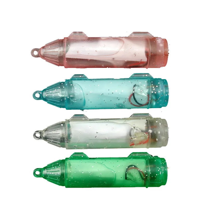 

4Pcs*Deep Drop Underwater Fishing Attraction Indicator Lure LED Flashing Light Squid Bait Hard Lures
