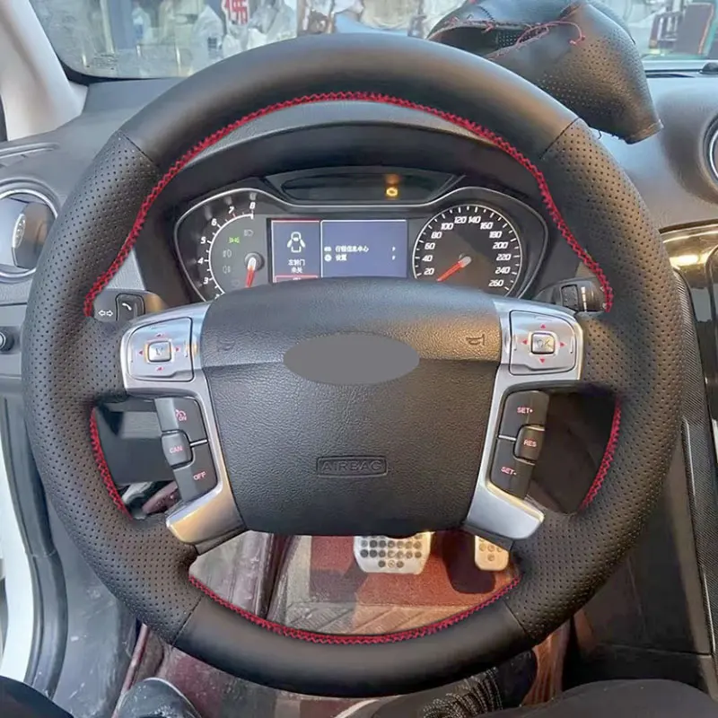 

Оплетка на руль автомобиля для Ford Mondeo 2007-2014 Galaxy 2006-2015 S-Max 2006-2014