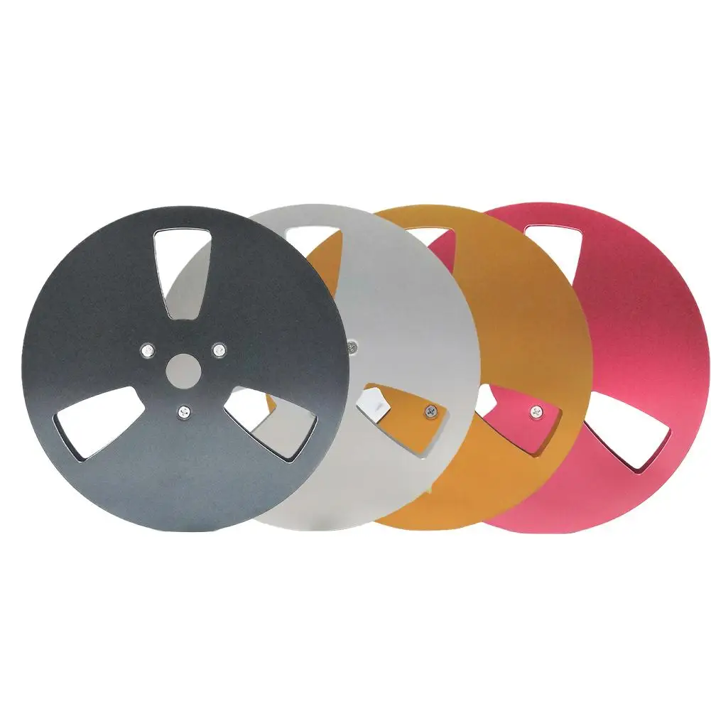 7inch Open Reel With 7-inch Opener Empty Reel Aluminum Reel Tape Reel Tape Empty Ree Unrolled Audio Tape Black/sliver/gold/pink images - 6