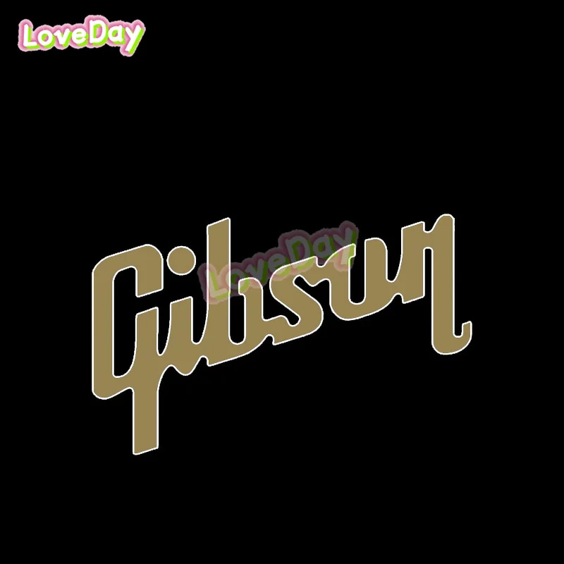 

США Gibson Guitar Big G Rock Band Музыкальная наклейка с логотипом Наклейка для украшения инструмента Виниловая наклейка для автомобиля