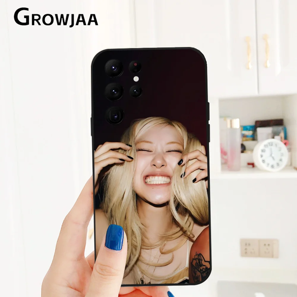 Kpop B-Blackpink Jisoo Jennie Rose Чехол для телефона Samsung Galaxy S25 S24 S22 S23 Ultra S21 S20 Plus 5G Корейский