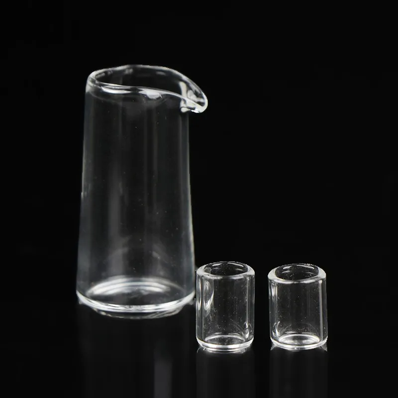 

1:6 Dollhouse Simulation Miniature Glass Tea Set Cup Miniature Food Play Children's Toys Furniture Tableware Accessories