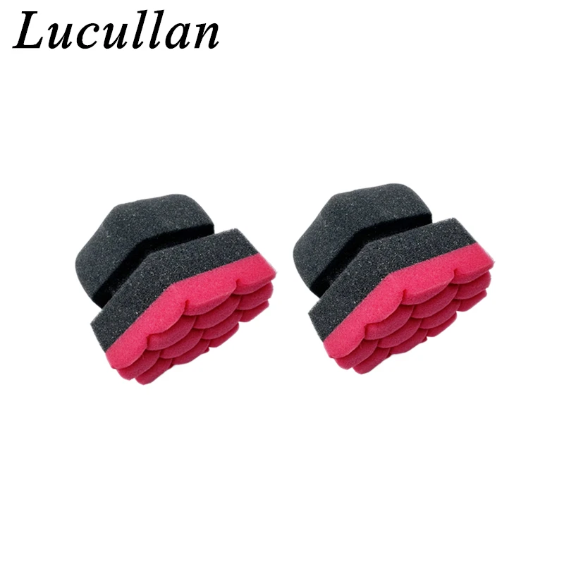 

Многоцелевой пенопластовый губчатый шайб Lucullan, инструменты для детализации автомобиля, бесплатное применение аппликатора для заправки шин