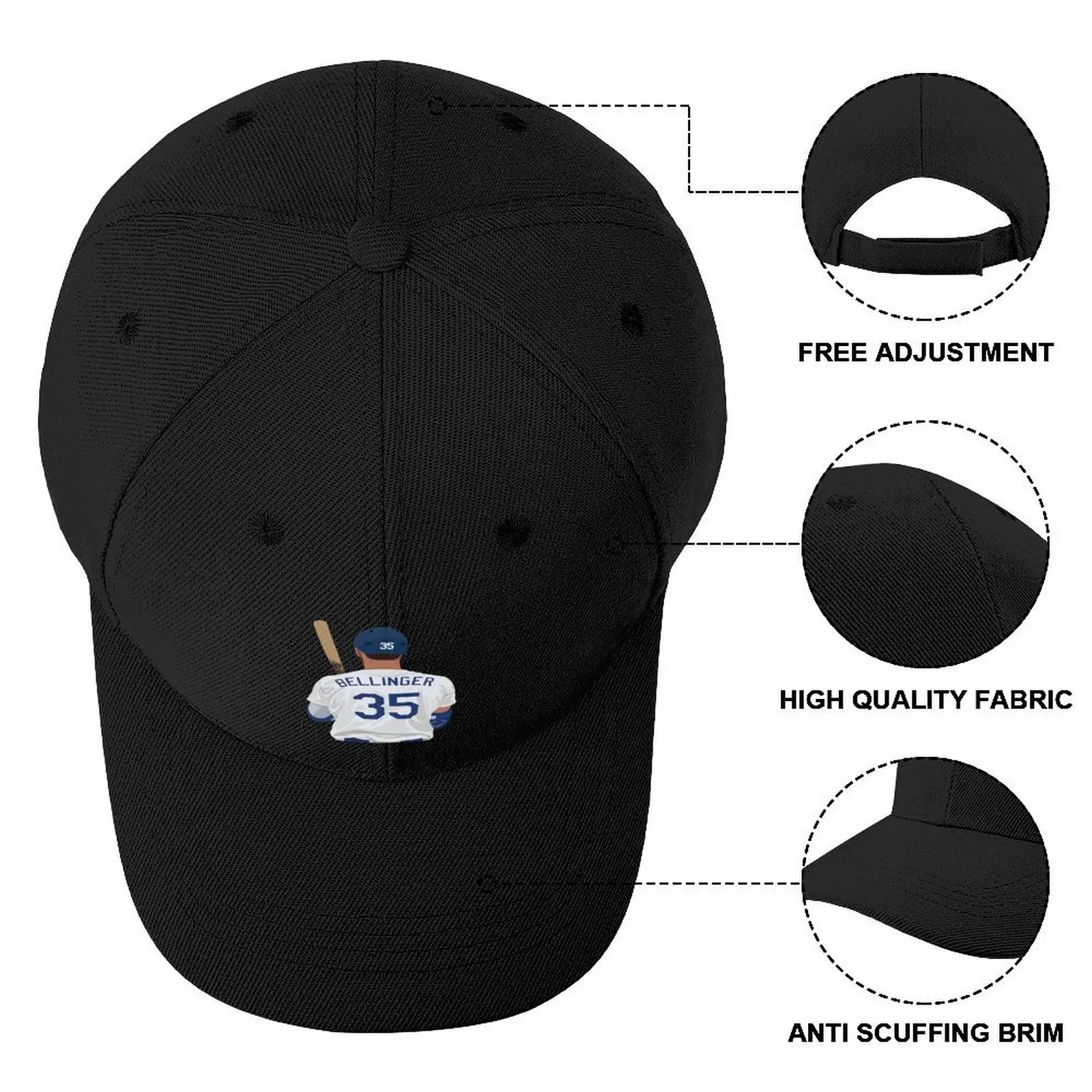 Бейсбольная кепка Cody Bellinger 35 Snapback летняя шляпа в стиле вестерн шляпы для мужчин и