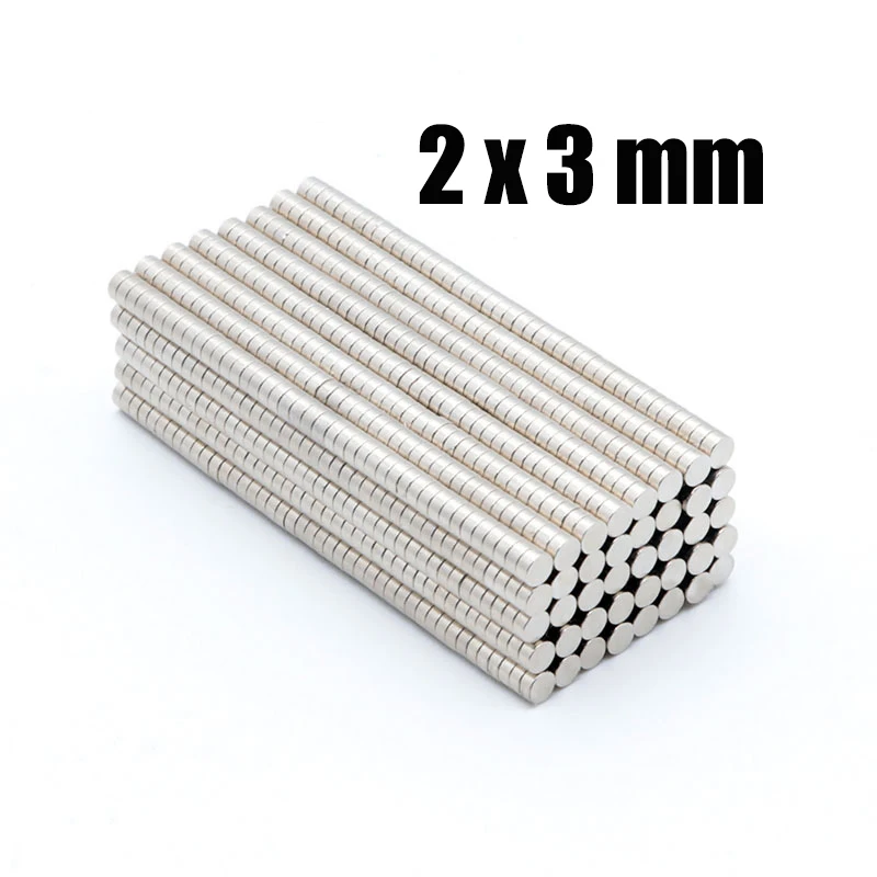 

2x3 Сильный Круглый магнит 2x3 неодимовые небольшие магниты NdFeB Сверхмощный магнит редкоземельный неодимовый магнит 2x3 мм