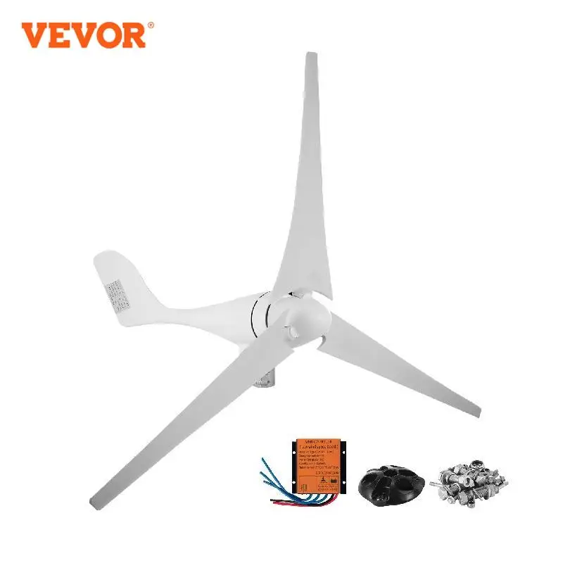 

VEVOR Wind Turbine Generator 300W 400W 500W With MPPT/Charge Controller Windmill RV Yacht Farm Small Wind Generator Home Use