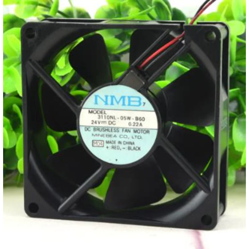 Новый вентилятор кулера для процессора Для NMB 3110NL-05W-B60 24 В 0.22A 8025 8 см с двумя шариковыми инверторами, охлаждающий вентилятор 80*80*25 мм