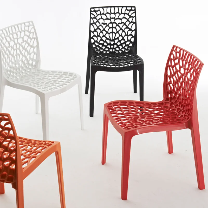 

GY Nordic Dining Chair Plastic Crystal Chair Acrylic Stool Nordic Creative Fashion Backrest Environmental Protection Chair