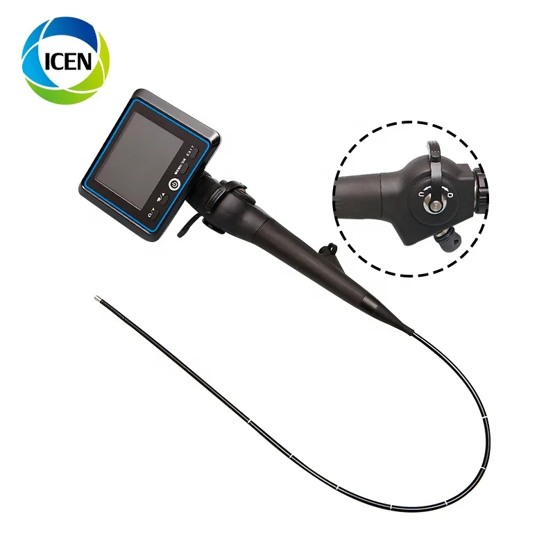 

IN-P029-1 ICEN medical flexible fiber optic laryngoscope camera endoscope