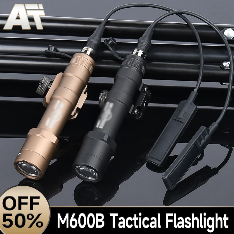 

Surefir M600 M600B Tactical Powerful Flashlight LED Hunting Weapon Scout Light Fit 20mm Pcatinny Rail Rifle AR15 Accessories