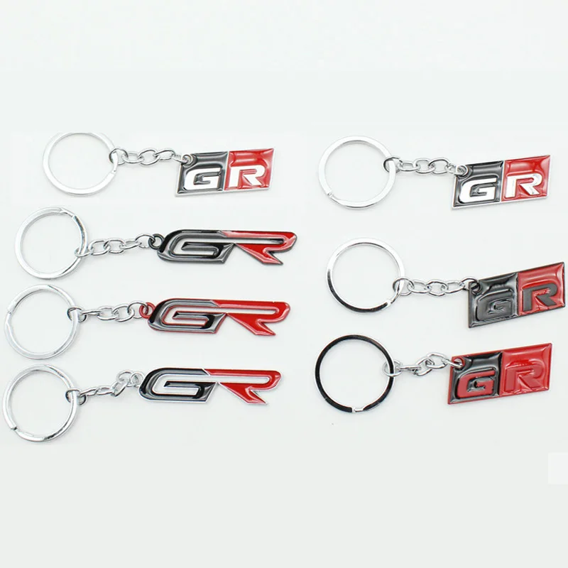 

Car GR Sport Keychain GR Key Ring Chain Holder for Toyota HV YARiS Prius Harrier Corolla Camry Tacoma Venza Tundra rav4 Auris
