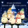 LED Christmas Solar Snowman Lights Outdoor Waterproof Garden Light Lawn Landscape Lighting Ground Plug Lamp Christmas Decoration 1