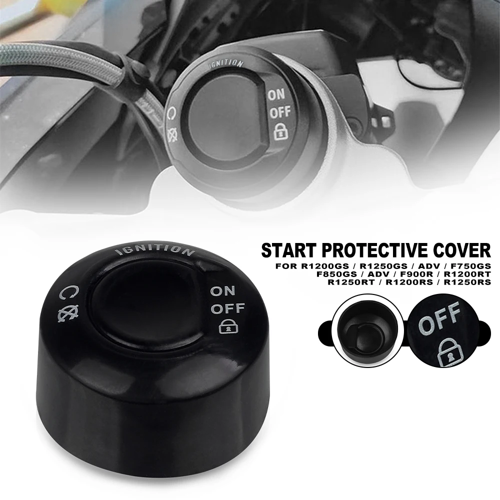 

Motorcycle Engine One-key Start Stop Button Cap Protector Cover For BMW R1200GS R1250GS ADV R 1200 1250 RT/RS F900R F 750 850 GS