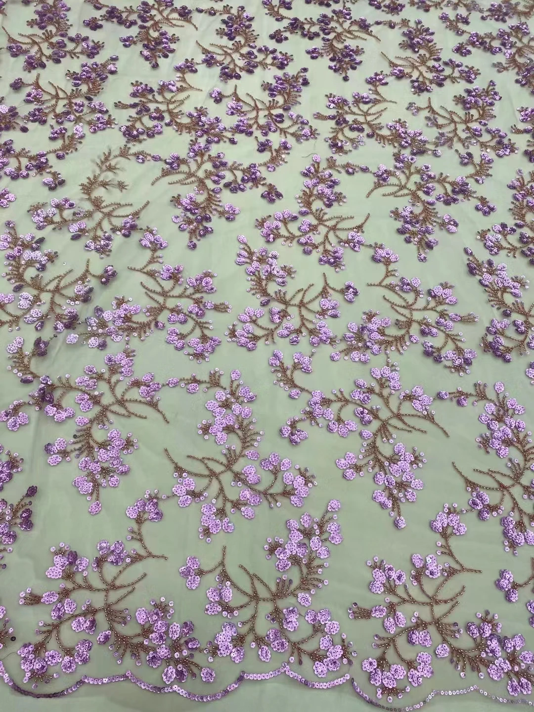 Новое изысканное кружевное Тюль с бусинами и блестками роскошное вечернее