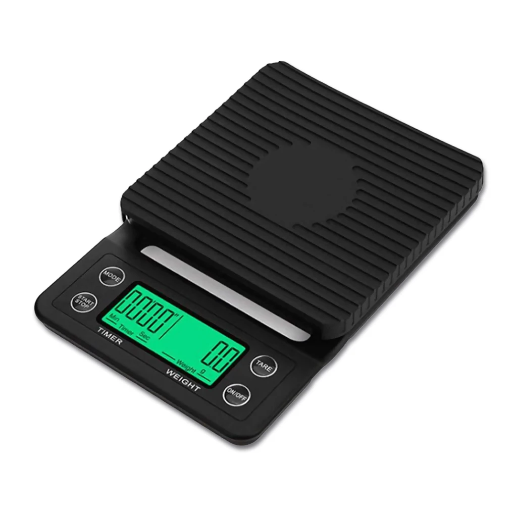 

Coffee Scale Kitchen LCD Backlight 5kg/0.1g Drip Weight g/oz/lb/ml Electronic Button Control Baking Measurement Timer