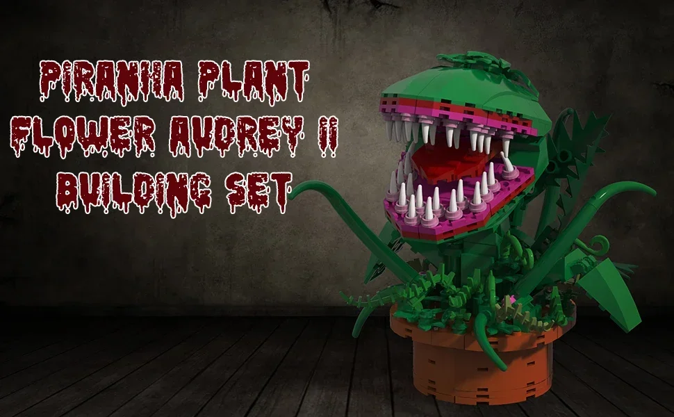 Растительные кирпичи Одри 2 пиранья совместимые с Lego Little Shop of Horrors Flowers