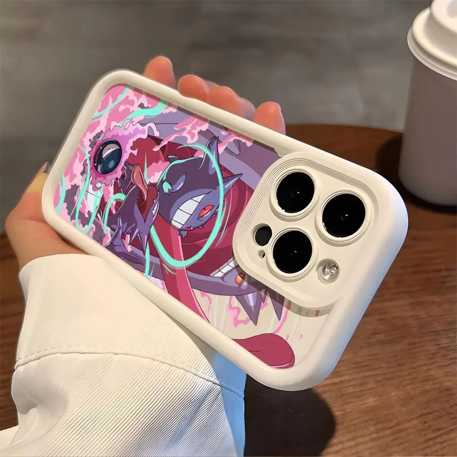 Чехол для телефона G-Gengar Becomes Giant iPhone 16 Pro 15 Max 14 13 12 11 XS Plus 14Pro 12Pro Soft Shell