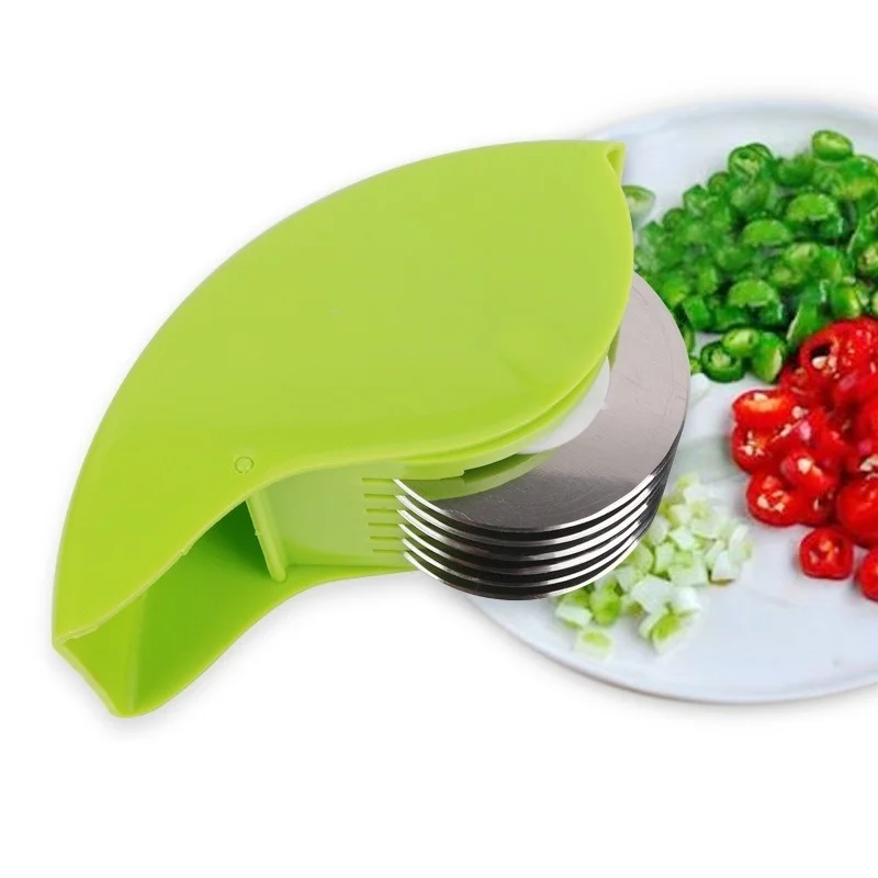 

Creative Vegetable Cutter Scroll Wheel Chopper Kitchen Gadgets Stainless Steel Six Onion Tools Accessories CN(Origin)