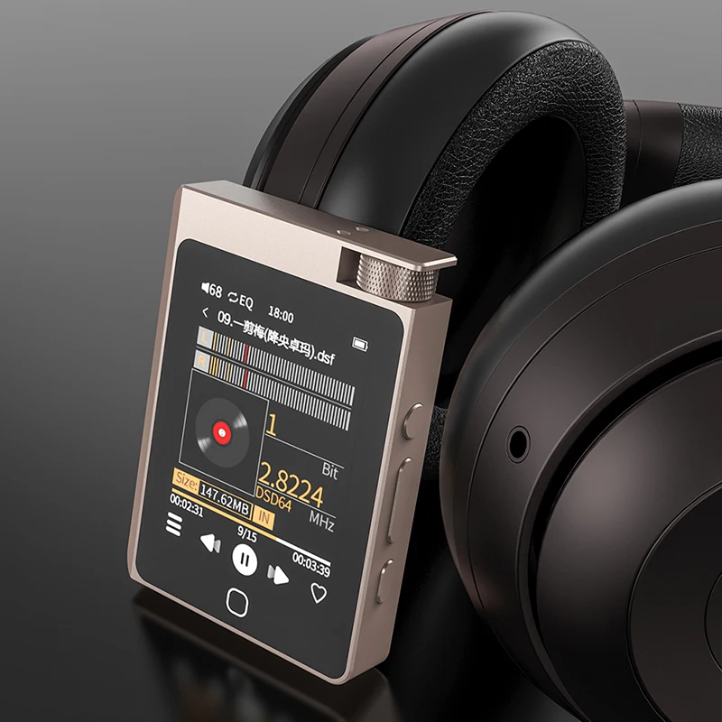 

2023 HiFi MP3 Player Bluetooth 5.0 Portable Sports Walkman Built-in Headphone Amplifier EQ Balance Adjustment DSD256 Decoding