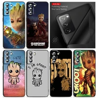 marvel i am groot phone case for samsung s22 s21 s20 ultra fe s10 s9 s8 plus 4g 5g s10 edge silicone tpu cover