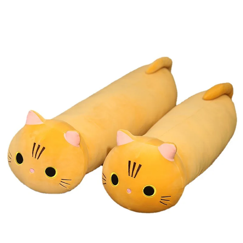 

Cat Plush Toy Cute Soft And Comfortable Cartoon Cat Long Plush Pillow Sofa Cushion Cute Room Things Doll For Kids Lovely Gift
