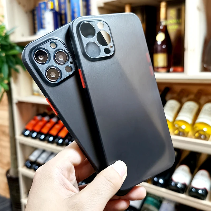 

Ультратонкий Прозрачный матовый чехол для телефона iPhone 12 11 Pro Max 12Mini X XR XS 7 8 Plus SE 2, мягкий силиконовый защитный чехол для объектива