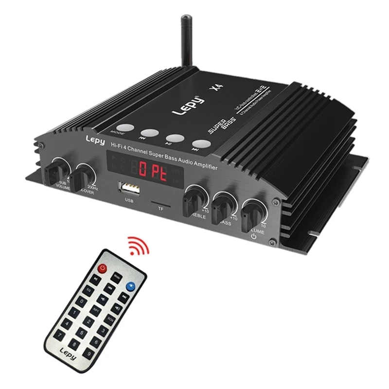 

Lepy 5.0 HIFI Bluetooth Power Amplifier, Optical Fiber, Coaxial Input, 2.1 Audio Amplificador Dual Subwoofer Output(EU Plug)