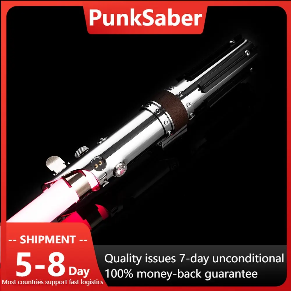

PunkSaber Pixel Lightsaber Metal Hilt Sensitive Smooth Swing Heavy Dueling Laser Sword 12 Sound Font RGB Infinite Color Changing